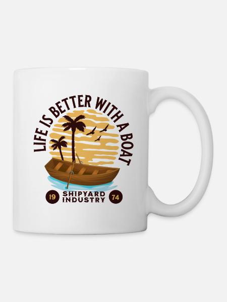 Boat Life Design - Mug - white