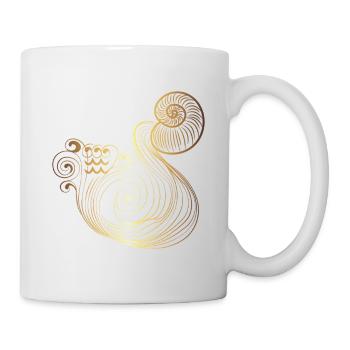 aquarius6gold Plan de travail 1 - Mug blanc - blanc - Droite