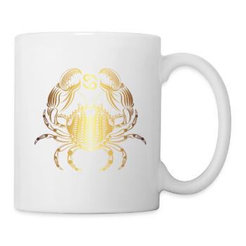 Or crabe1 Plan de travail 1 - Mug blanc - blanc - Droite