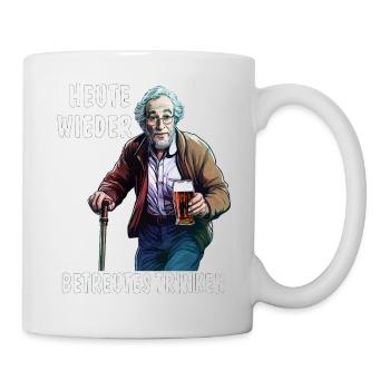 L’HOMME AUJOURD’HUI DE NOUVEAU SUPERVISÉ CONSOMMATION D’ALCOOL - Mug blanc - blanc - Droite