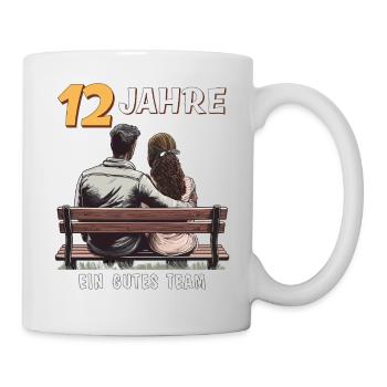 12 YEARS A GOOD TEAM MAN WOMAN - Mug - white - Right
