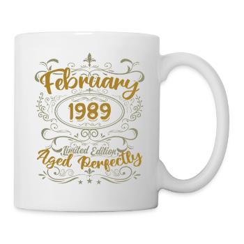 Idée cadeau février 1989 anniversaire février 1989 - Mug blanc - blanc - Droite