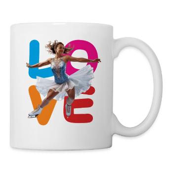 FIGURE SKATING LOVE - Mug - white - Right