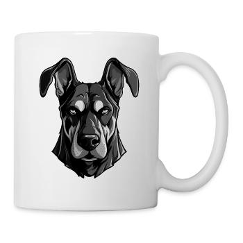 Doberman Dog Head - Mug - white - Right