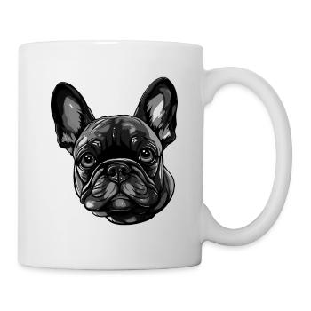 Bouledogue Français Tête de Chien - Mug blanc - blanc - Droite