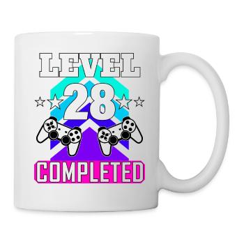 gaming geburtstag haha wie lustig - Tasse - Weiß - Rechts