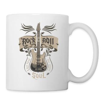 Rock and Roll – a rebellious soul - Mug - white - Right