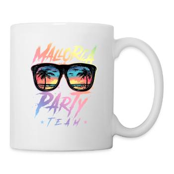Mallorca Party Team Bunt - Tasse - Weiß - Rechts