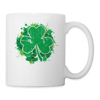 Saint Patrick Trèfle Irlande St Patrick's Day - Mug blanc - blanc - Droite