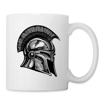 Spartan Helmet Warrior Sparta - Mug - white - Right