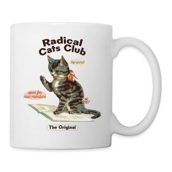 Radical Cats Club – Vintage Cat Lovers - Mug blanc - blanc - Droite