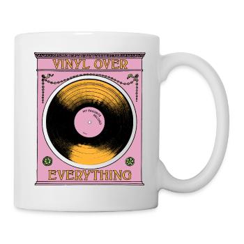Le vinyle avant tout - Mug blanc - blanc - Droite