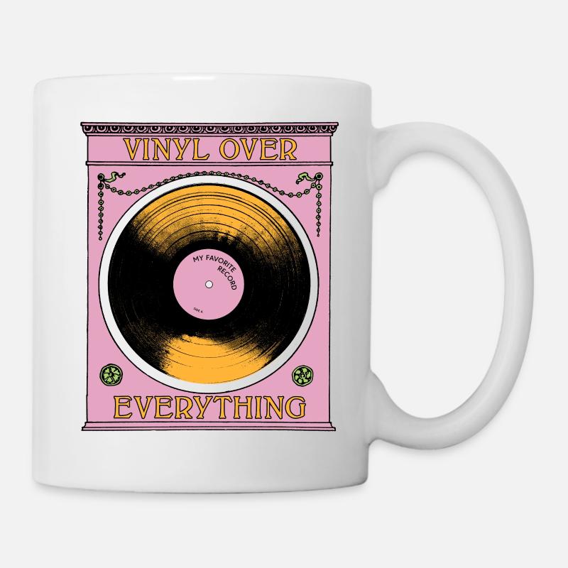 Vinyl Before Everything - Tasse - Weiß