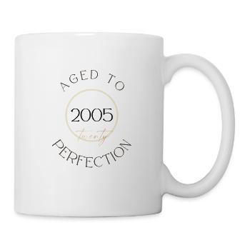 20th Birthday, aged to perfection 2005, gift - Mug - white - Right