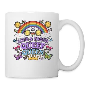 Queef Queen Queefed Humour adulte Queefing - Mug blanc - blanc - Droite