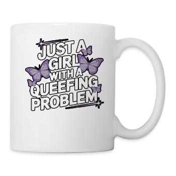 Queef Queen Queefed Adult Humour Queefing - Mug - white - Right