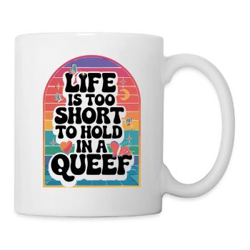 Queef Queen Queefed Humour adulte Queefing - Mug blanc - blanc - Droite
