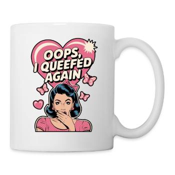 Queef Queen Queefed Humour adulte Queefing - Mug blanc - blanc - Droite