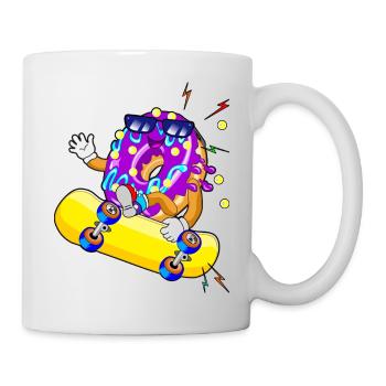 Donut Skateboard Skater - Mug blanc - blanc - Droite