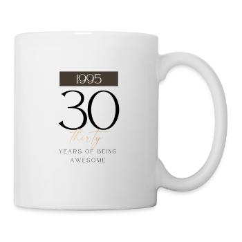 30th birthday years of being awesome 1995 gift - Mug - white - Right