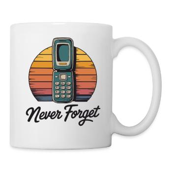 Classic Flip Phone Vintage Mobile Phone Cell Phone - Mug - white - Right