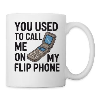 Classic Flip Phone Vintage Mobile Phone Cell Phone - Mug - white - Right