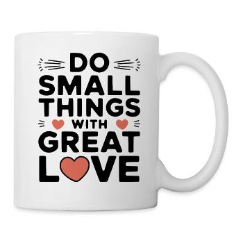 Compassion Humanité Motivation Empathie Gentillesse - Mug blanc - blanc - Droite