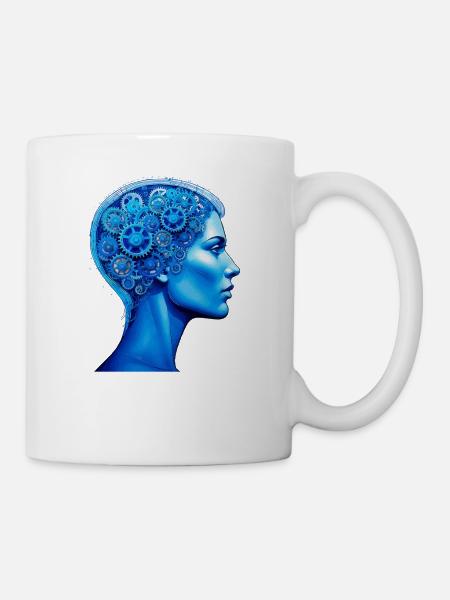KOPF ZAHNRÄDER - Tasse - Weiß