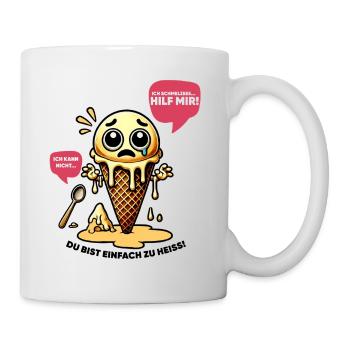 Ich kann nicht du bist einfach zu heiß - Tasse - Weiß - Rechts