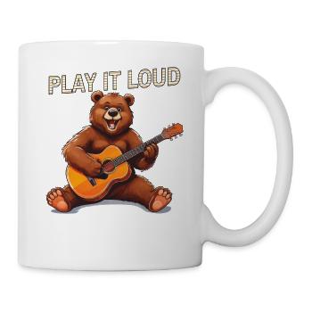 BEAR GUITAR PLAY IT LOUD - Mug - white - Right