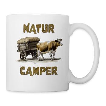 KUH PLANWAGEN NATUR CAMPER - Tasse - Weiß - Rechts