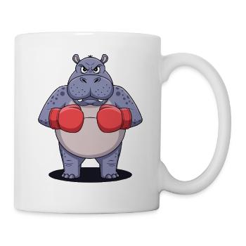 Tierliebhaber Boxen Match Sport Kampf Boxer - Tasse - Weiß - Rechts