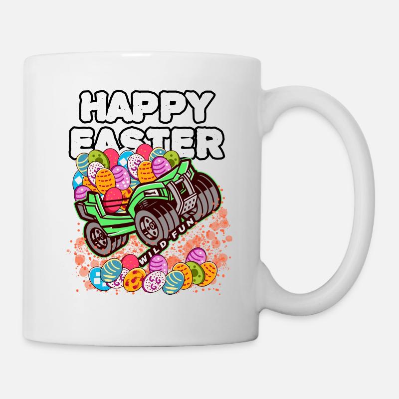 Happy Easter Monster Truck - Mug - white