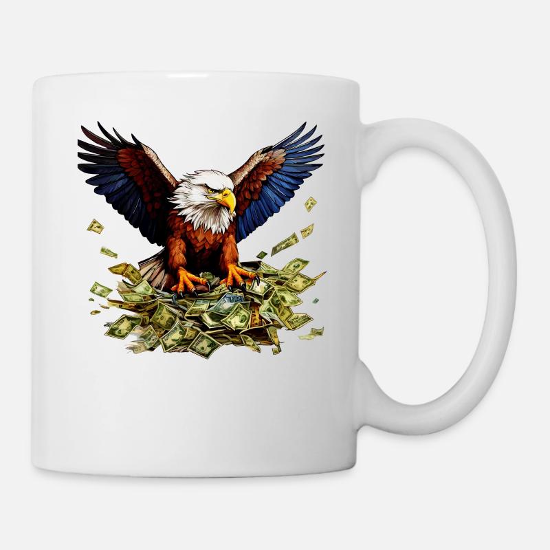 Aigle, Argent - Mug blanc - blanc