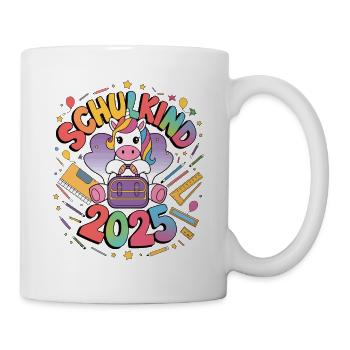 Écolier 2025 Inscription à l’école Retour à l’école - Mug blanc - blanc - Droite