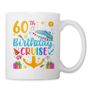 60th Birthday Cruise V3 - Mug - white - Right