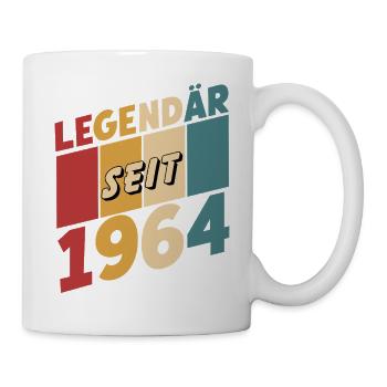 legendär seit 1964 oh mein gott wie funny - Tasse - Weiß - Rechts