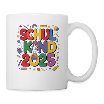 Écolier 2025 Inscription à l’école Retour à l’école - Mug blanc - blanc - Droite