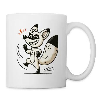 Renard coquin dans le style dessin animé - Mug blanc - blanc - Droite