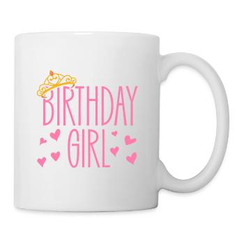 birthday girl omg she's so poetic - Mug - white - Right