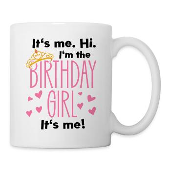 fille d’anniversaire noire omg elle est si poétique - Mug blanc - blanc - Droite