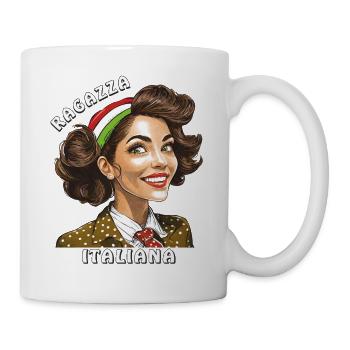 FEMME ITALIE RAGAZZA ITALIANA - Mug blanc - blanc - Droite