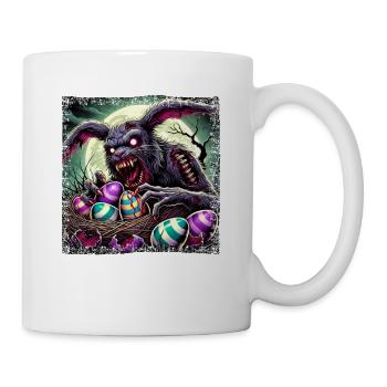 Wendigo Monstre Cerf Loup-garou de Pâques Horreur - Mug blanc - blanc - Droite