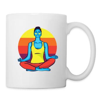 3047 ColorfulYogaTshirt PR t-shirt - Mug blanc - blanc - Droite