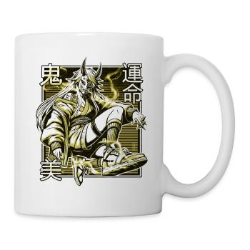 Démon Kunoichi Jaune - Mug blanc - blanc - Droite