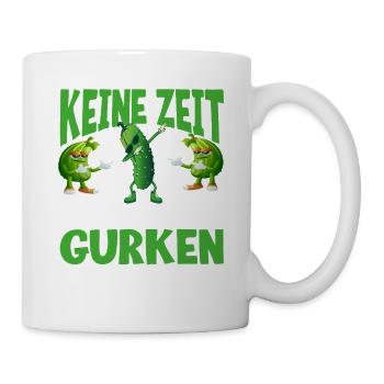 Drôle de jardinier de concombre disant design pour les légumes - Mug blanc - blanc - Droite