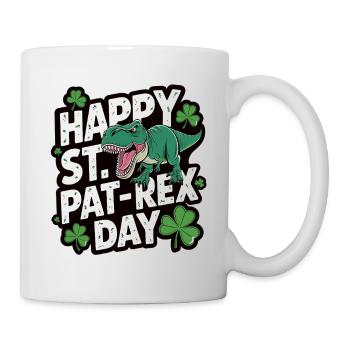 T-Rex Chemise de soirée Shamrock - Mug blanc - blanc - Droite