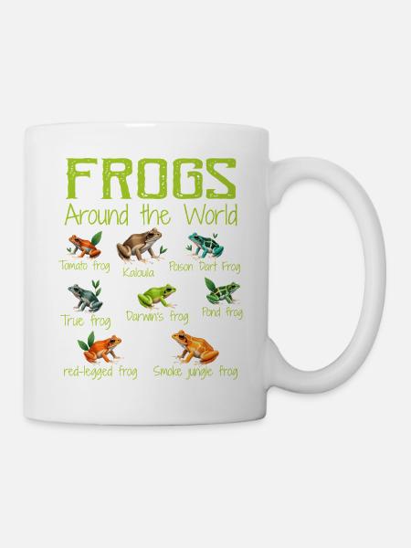 Frogs Around The World - Types Of Frogs - Mug blanc - blanc