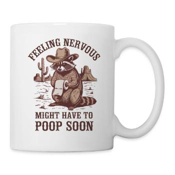 Intestin irritable Syndrom Cowboy Raton laveur Cowboy - Mug blanc - blanc - Droite