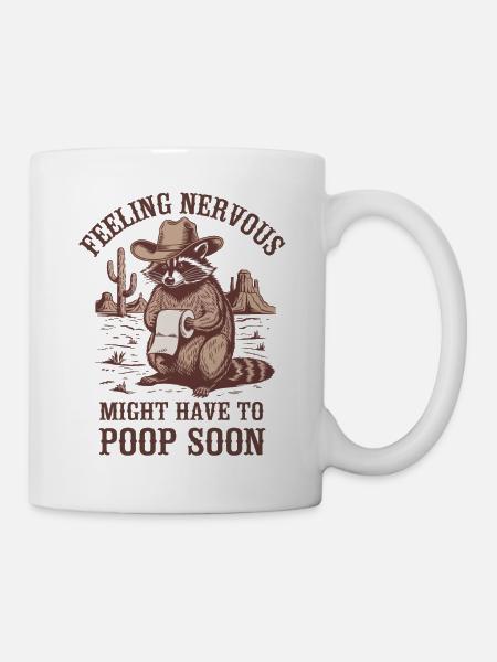 Irritable Bowel Syndrom Cowboy Raccoon Cowboy - Mug - white